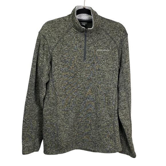 Eddie Bauer Other - Eddie Bauer Mens Radiator 1/4 Zip Sweater Fleece Pullover Shirt Mock Neck Gray M